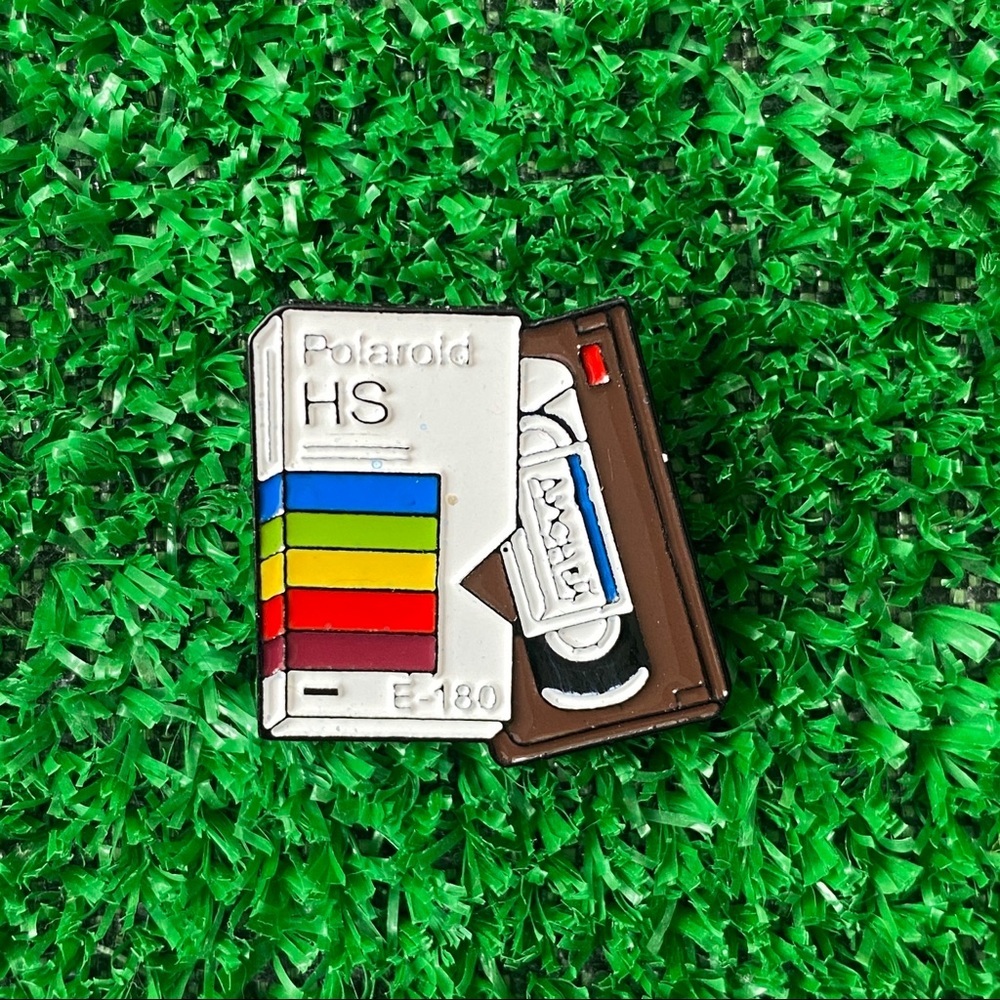 Video Tape Enamel Pin/ Brooch - Picture 6 of 6
